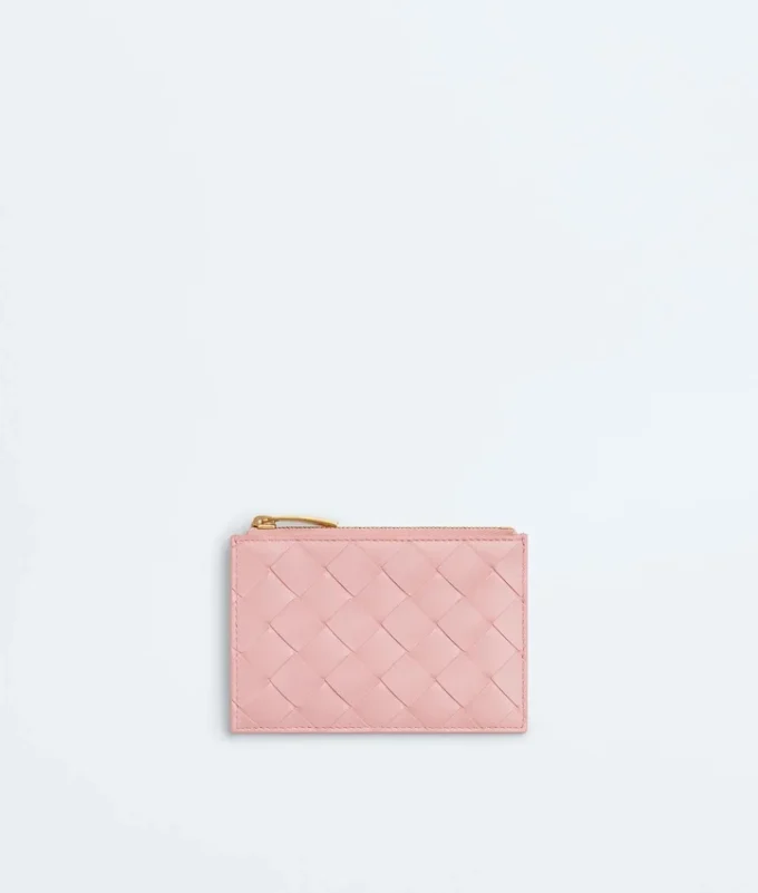 Intrecciato Zipped Card Case