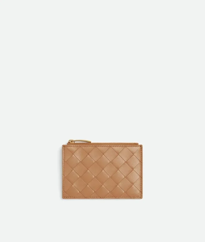 Intrecciato Zipped Card Case