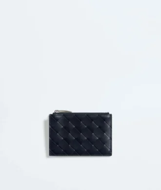 Intrecciato Zipped Card Case