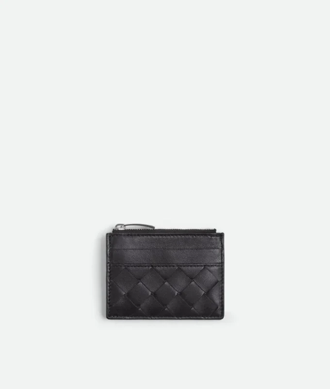 Intrecciato Zipped Card Case