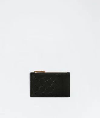Intrecciato Zipped Card Case