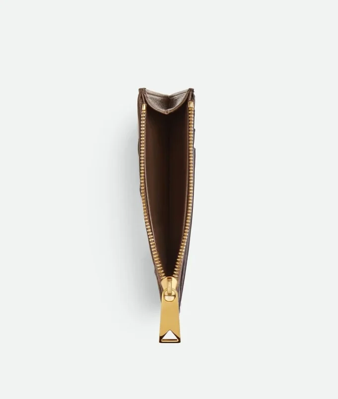 Intrecciato Zipped Card Case