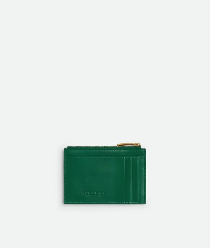 Intrecciato Zipped Card Case