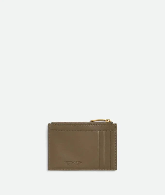 Intrecciato Zipped Card Case