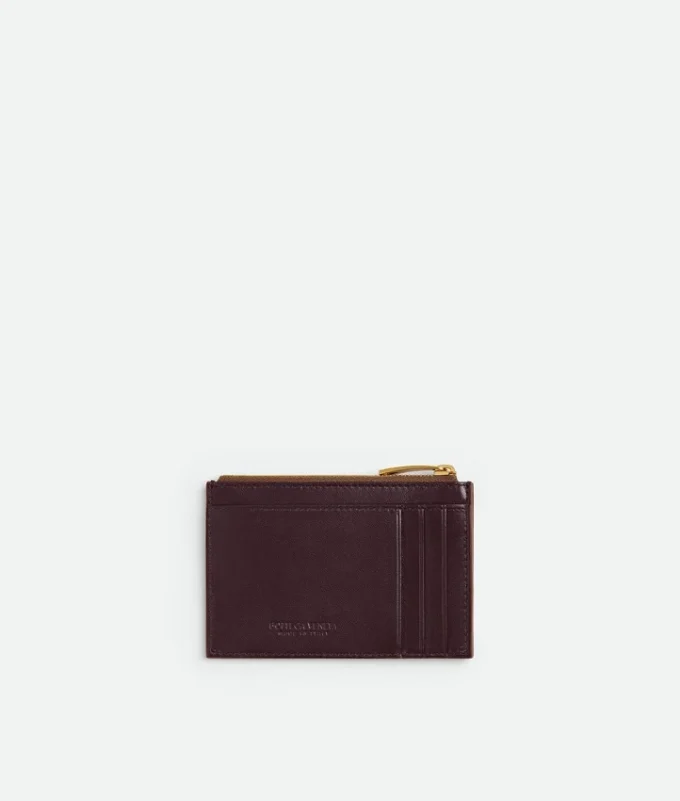 Intrecciato Zipped Card Case