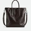Intrecciato Zipped North-South Tote