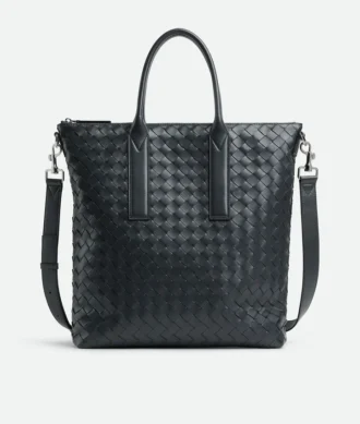 Intrecciato Zipped North-South Tote