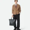 Intrecciato Zipped North-South Tote