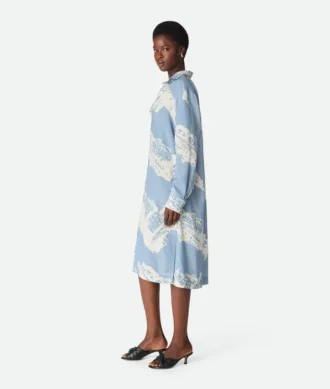 Italian Postcard Silk Dress