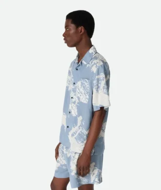 Italian Postcard Silk Shirt