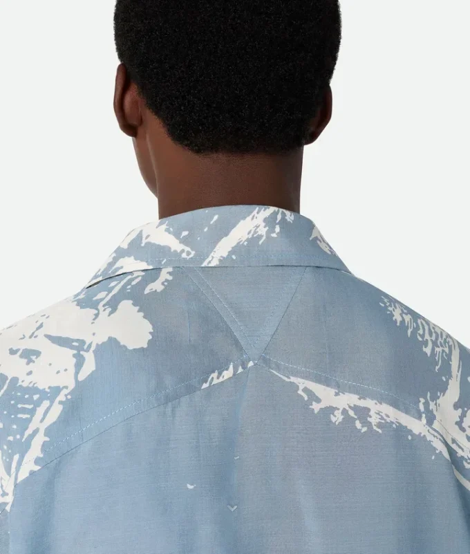 Italian Postcard Silk Shirt