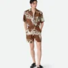 Italian Postcard Silk Shorts