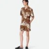 Italian Postcard Silk Shorts