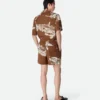 Italian Postcard Silk Shorts