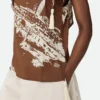 Italian Postcard Silk Top