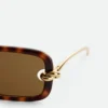 Knot Rectangular Sunglasses