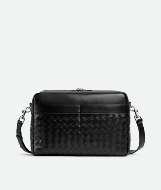 Large Intrecciato Camera Bag with Pocket