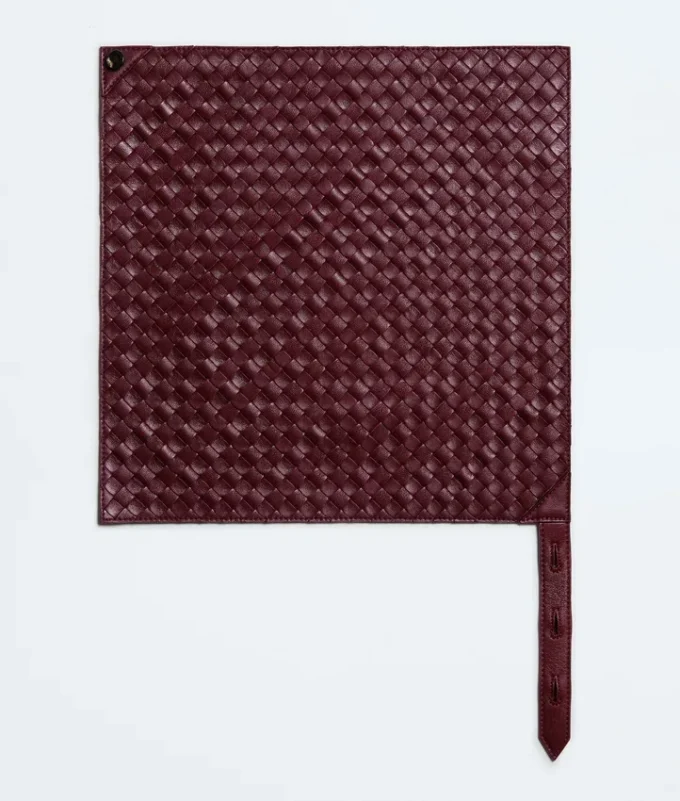 Leather Intrecciato Foulard