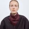 Leather Intrecciato Foulard