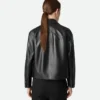 Leather Kimono Blouson