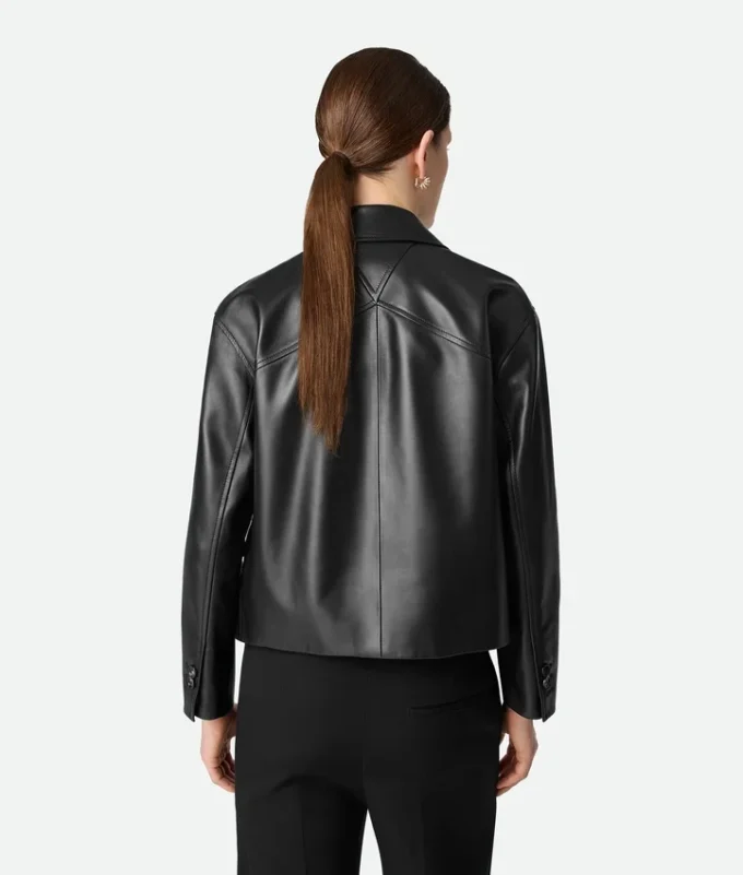 Leather Kimono Blouson