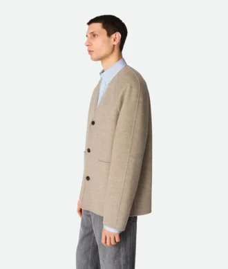 Light Double Wool and Cashmere Coat