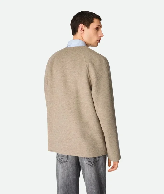 Light Double Wool and Cashmere Coat