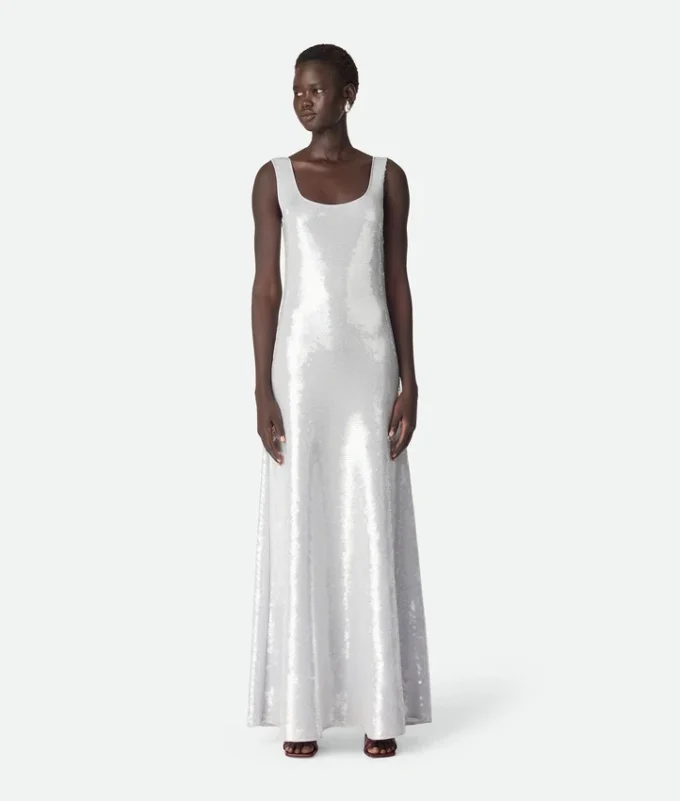 Light Viscose Sequins Dress