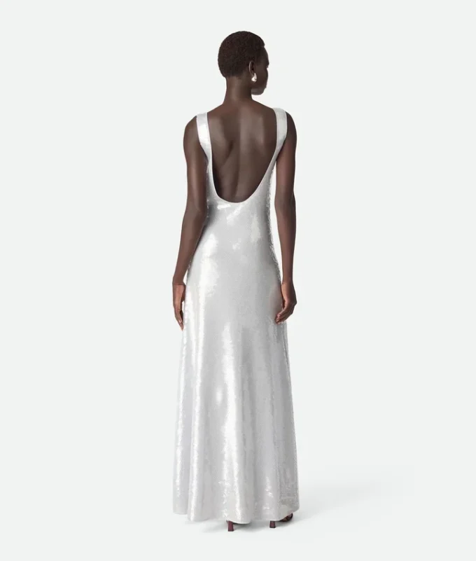 Light Viscose Sequins Dress