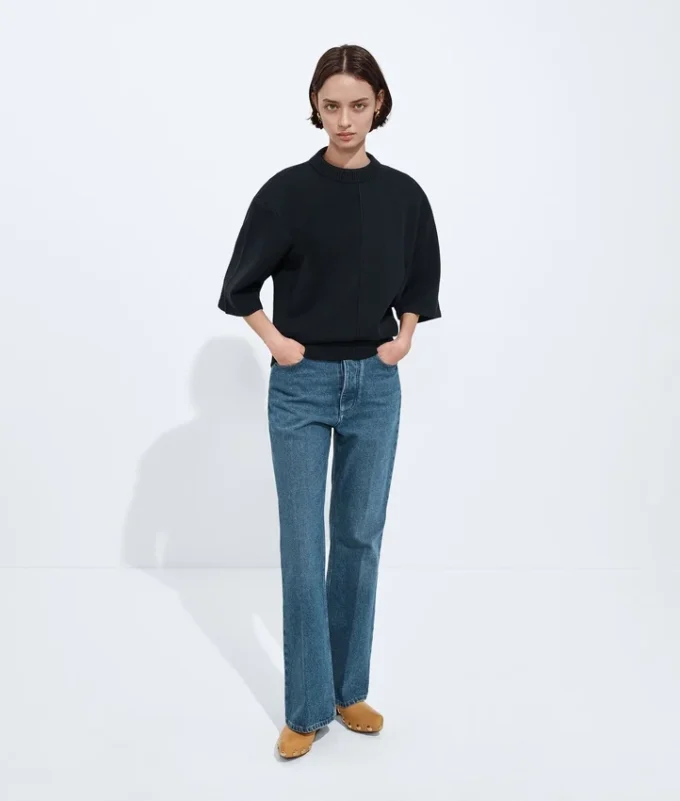 Medium Indigo Flared Jeans