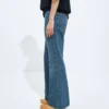 Medium Indigo Flared Jeans