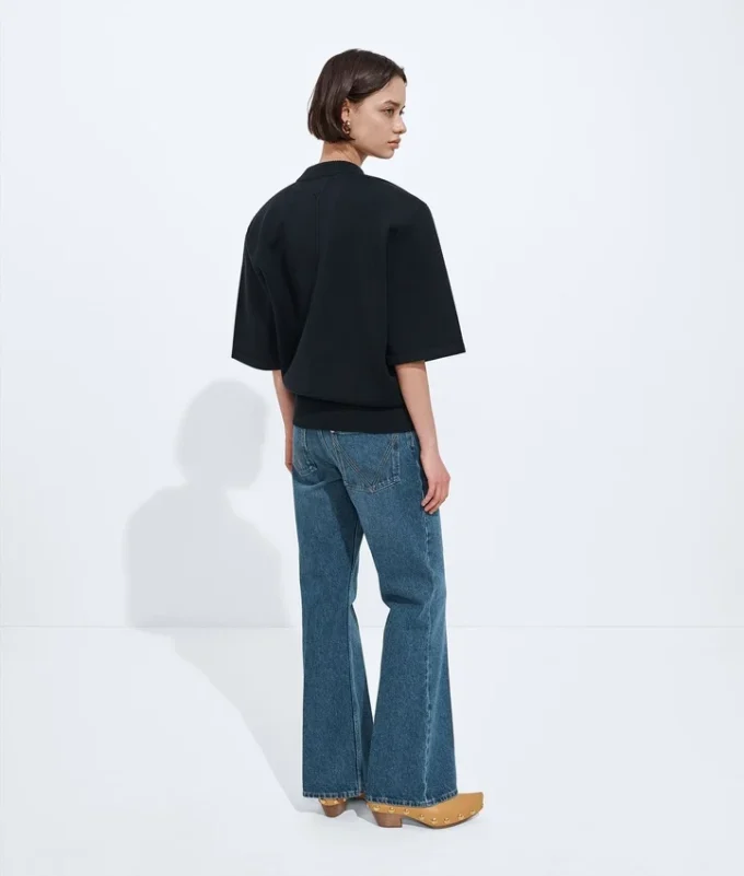 Medium Indigo Flared Jeans