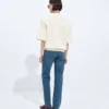 Medium Indigo Straight Jeans