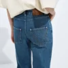 Medium Indigo Straight Jeans