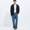 Medium Indigo Straight Leg Jeans