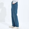 Medium Indigo Straight Leg Jeans