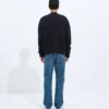 Medium Indigo Straight Leg Jeans