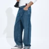 Medium Indigo Turned-Up Jeans