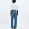 Medium Indigo Wide Leg Jeans