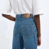Medium Indigo Wide Leg Jeans