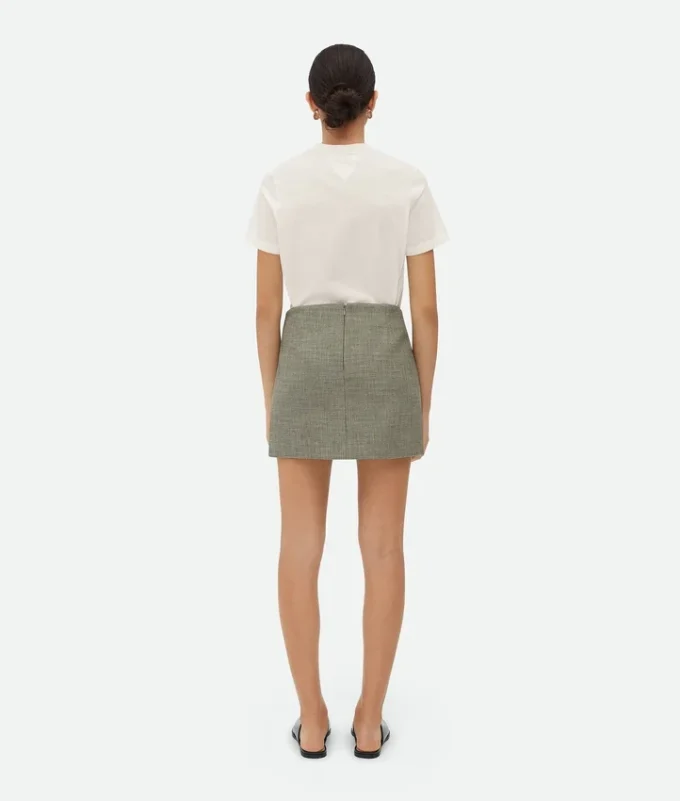 Melange Cotton Skirt
