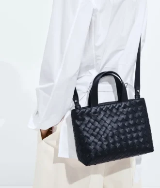 Mini Intrecciato Zipped Tote