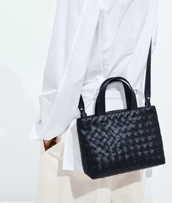 Mini Intrecciato Zipped Tote
