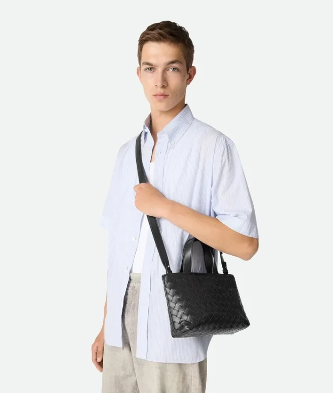 Mini Intrecciato Zipped Tote