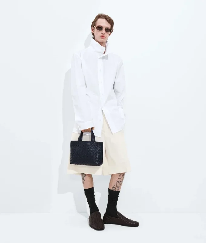Mini Intrecciato Zipped Tote