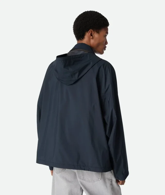 Packable Nylon Hooded Blouson