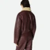 Padded Leather Blouson