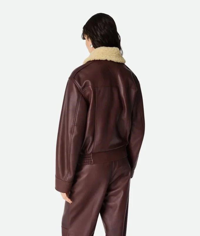 Padded Leather Blouson