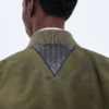 Padded Nylon Bomber Jacket