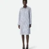 Pinstripe Cotton Poplin Dress